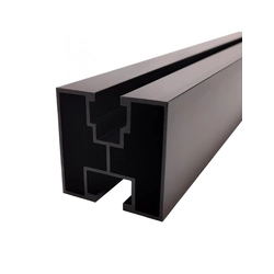 Mounting rail BLACK SMA 40x40x1,5 L2200