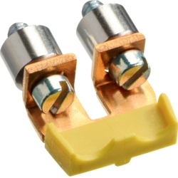 Cross-connector for terminal block Hager KWJ10B2 Transverse connector Screwable Yellow