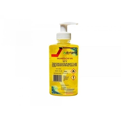 Dezigely disinfectant hand gel 300ml with lemon scent, moisturizing, pump, 70%