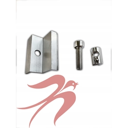 External clamp set 35 silver.+bolt+groove nut