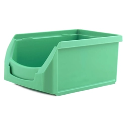 Plastic storage box "A" green, 160 * 104 * 75 mm