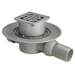 Bathroom drain 40x50 plastic / gray pattern no 49351PL