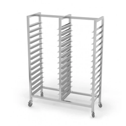 Double mobile rack for GN containers and baking trays 905 x 610 x 1800 mm POLGAST 370622-K 370622-K