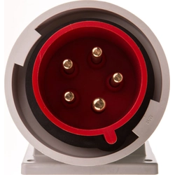 CEE appliance inlet Pce 777252-6 400 V (50+60 Hz) red Red IP67 Screwed terminal Built-up device plug