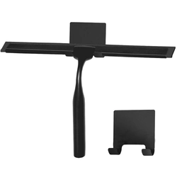 Black bathroom squeegee