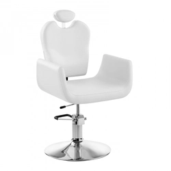 Swivel armchair Livorno white