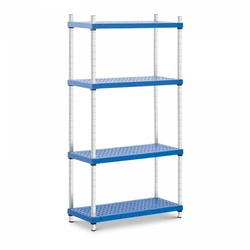 Storage rack - 4 shelves - 370 x 856 mm ROYAL CATERING 10011708 RC-SR4L842