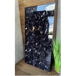 BLACK glossy polished stoneware HIGH GLOSS GRADE. 1 CHEAP - NEW