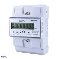 Electricity meter, electronic Bemko A30-BM030-L Electronic B Three-phase direct measurement Active power