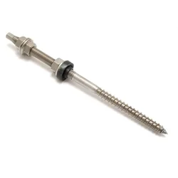 Double Thread Screw M10x250mm PV A2 EPDM