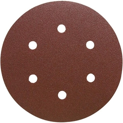 Abrasive disc with Velcro, with holes - 150 mm K60 6 - pack of 100