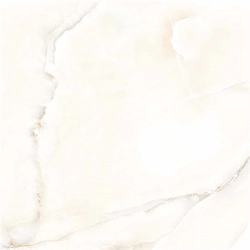 Glazed stone mass tiles FOUR TILE, White Onyx, rectified, polished, spl. white, 600x600mm
