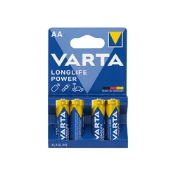 AA alkaliskt batteri 1.5 LR6 Varta 4 Stycken