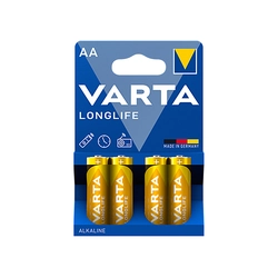 AA alkaliskt batteri 1.5 LR6 Varta 4 Stycken