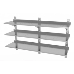 Triple adjustable hanging shelf, perforated with three consoles 1700 x 300 x 875 mm POLGAST 385173-3-PERF 385173-3-PERF