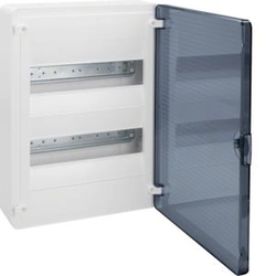 Hager Golf modular switchgear 2x18 IP40 transparent door VS218TD