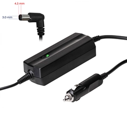 Car adapter for Akyga notebook AK-ND-76 19.5V /2.31A 45W 4.5 x 3.0 mm + HP pin 1.2m