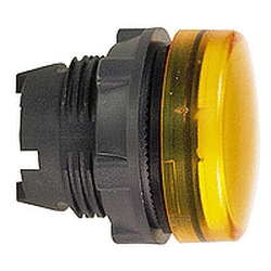Schneider Electric Light indicator head Ø22 yellow regular LED lens - ZB5AV053