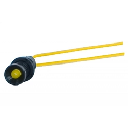 Control lamp with a 5mm 230V cable: Color - yellow