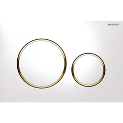 Geberit Sigma toilet button 20 white/gold/white 115.882.KK.1