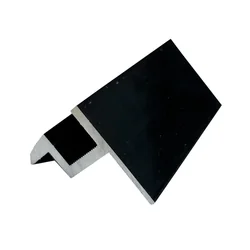 Abrazadera final con sistema de clic (negro, anodizado), 35mm