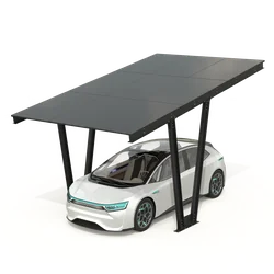 Abri de voiture avec panneaux photovoltaïques - Modèle 06 ( 1 siège )