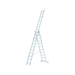 Abru driedelige multifunctionele ladder 3 x 11 graden | 6,8 m | Aluminium