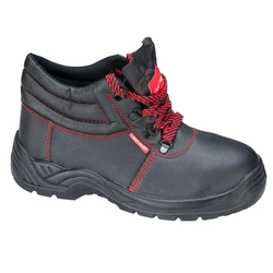 Boots without toe cap, black leather, o1 src, "42", ce, lahti