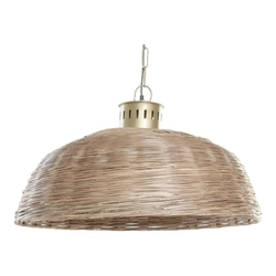 DKD Home Decor Metal Wicker Ceiling Lamp (74 x 74 x 47 cm)