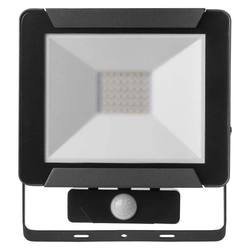 LED světlomet Emos Ideo PIR ZS2741 50W 4000lm 4000K IP54 PIR pohybový senzor černý
