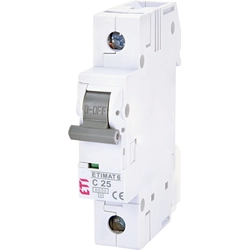 ETIMAT circuit breaker 6 1p C25