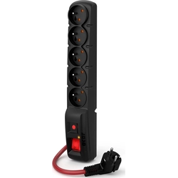 Acar F5 anti-surge power strip POWER 5 sockets 5 m black (W2291)