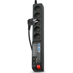 Acar power strip 504WF prepäťová ochrana 5 zásuvky 3 m čierna (W0073)