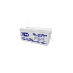 Accumulateur AGM VRLA 12V 205A GEL Deep Cycle 525mm x 243mm x h 220mm M8 TED Battery Expert Holland TED003522 (1)