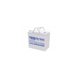 Accumulateur AGM VRLA 12V 57A GEL Deep Cycle 229mm x 138mm x h 208mm M6 TED Battery Expert Holland TED003393 (1)