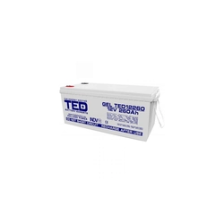Accumulatore AGM VRLA 12V 260A GEL Deep Cycle 520mm x 268mm x h 220mm M8 TED Battery Expert Holland TED003539 (1)