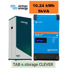 Accumulo di energia TAB CLEVER 5kVA/10.0 kWh SISTEMA ON/OFF-GRID READY PER CASA E AZIENDA