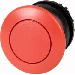 Acionamento por botão cogumelo vermelho Eaton com retorno por mola M22S-DP-R (216715)