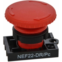 Acione o botão cogumelo vermelho Promet girando (W0-N-NEF22-DR/P C)
