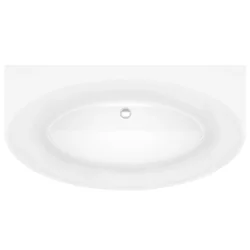 Acrylic Wall-Mounted Corner Bathtub MALTA 150cm