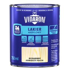 Clear acrylic varnish 0,75l VIDARON