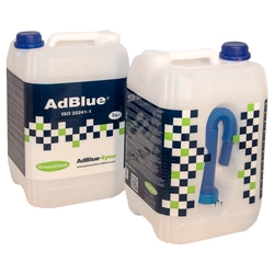 AdBlue canister 10L with discharge funnel,75 pieces on a pallet