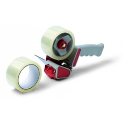 Adhesive tape dispenser with 2 tapes
