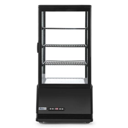 Adjustable refrigerated display case 78L 78L black