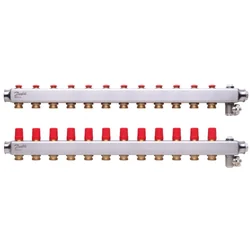 Adjustable underfloor heating collector DANFOSS, SSM-12F 12 rings