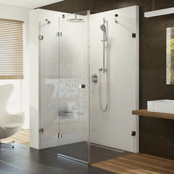 Ravak Brilliant rectangular shower cabin, BSDPS-120/90 L chrome+transparent glass