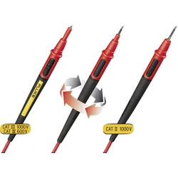 Sada bezpečnostních měřicích kabelů Fluke TL175 [zástrčka, 4 mm lamelová - sonda] 1,50 m černá, červená 1 ks.