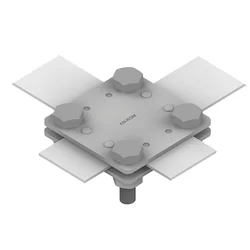 Cross connector 4-śrubowe M10 B=30mm (hot-dip galvanized steel) AN-03G/OG/