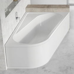 Finishing plate for asymmetric bathtub Ravak Chrome, 160x105, right