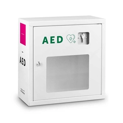 AED-skåp metall vit HS 39x39x19cm